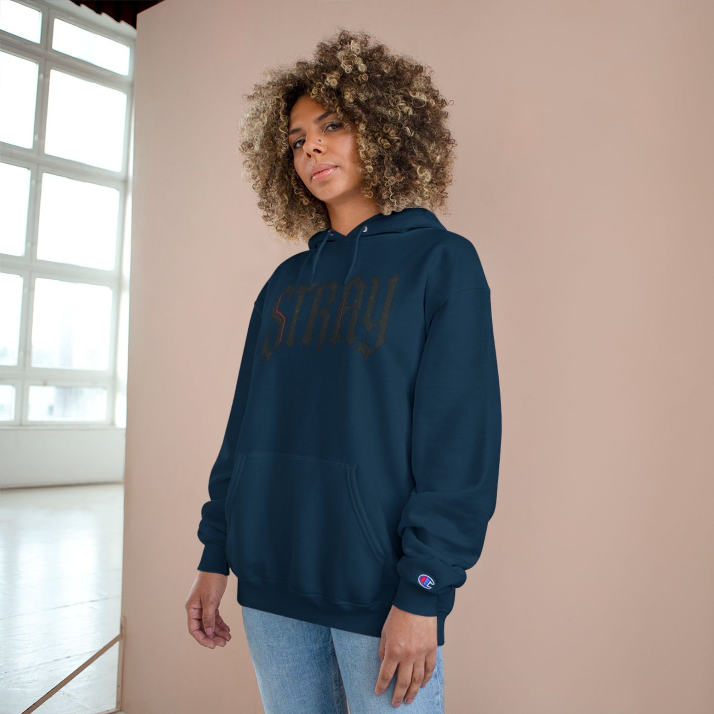 Stray dawg Champion Style Hoodie