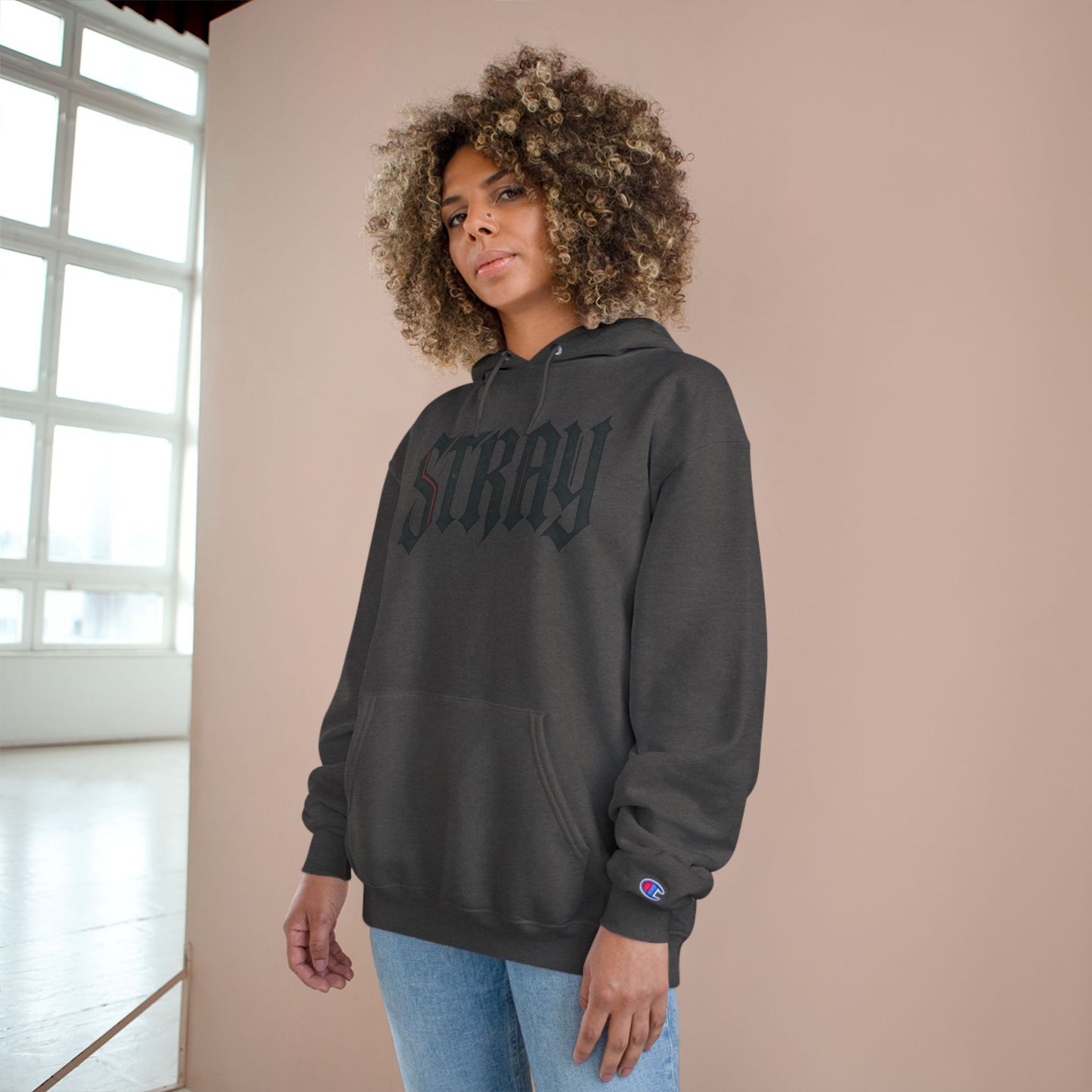 Stray dawg Champion Style Hoodie
