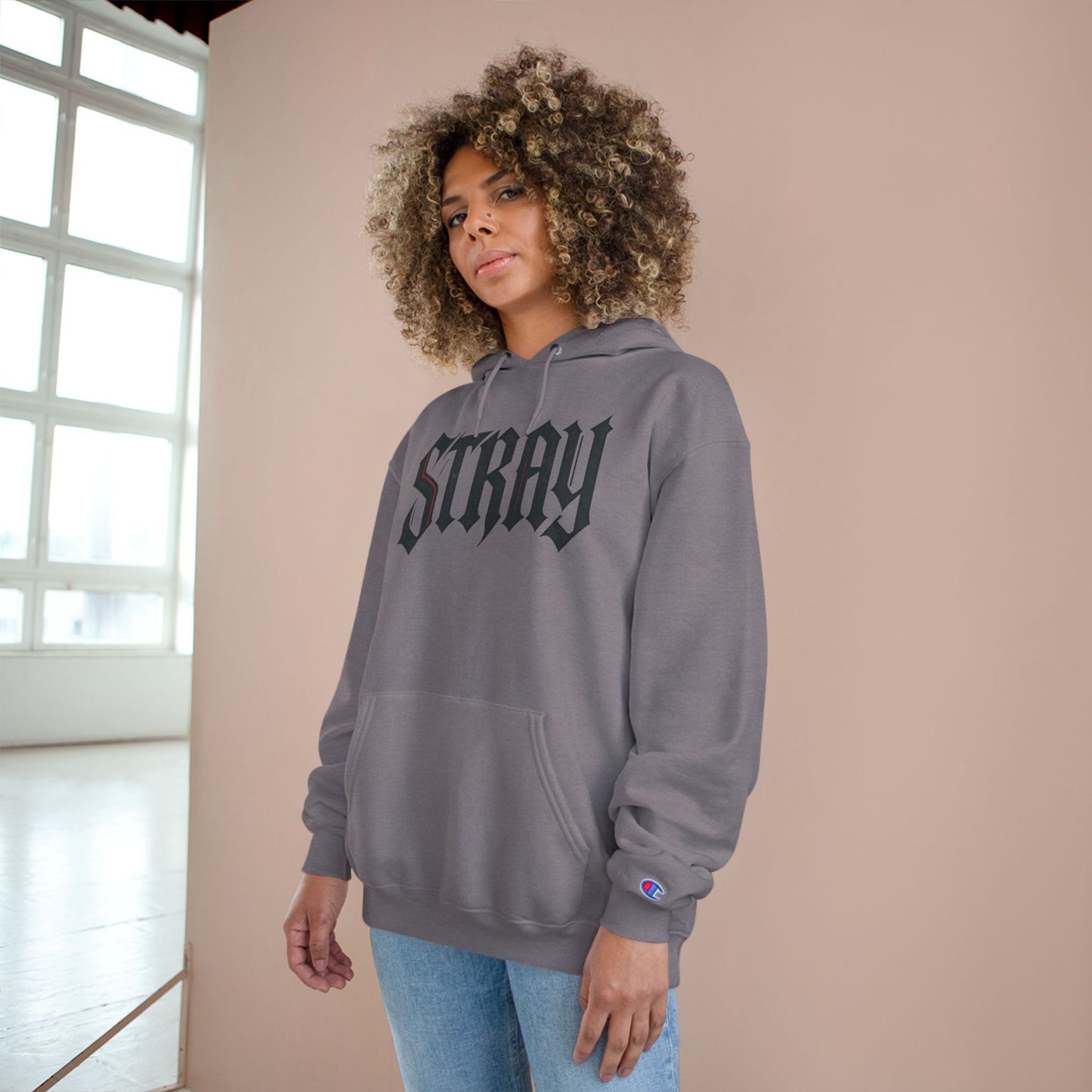 Stray dawg Champion Style Hoodie