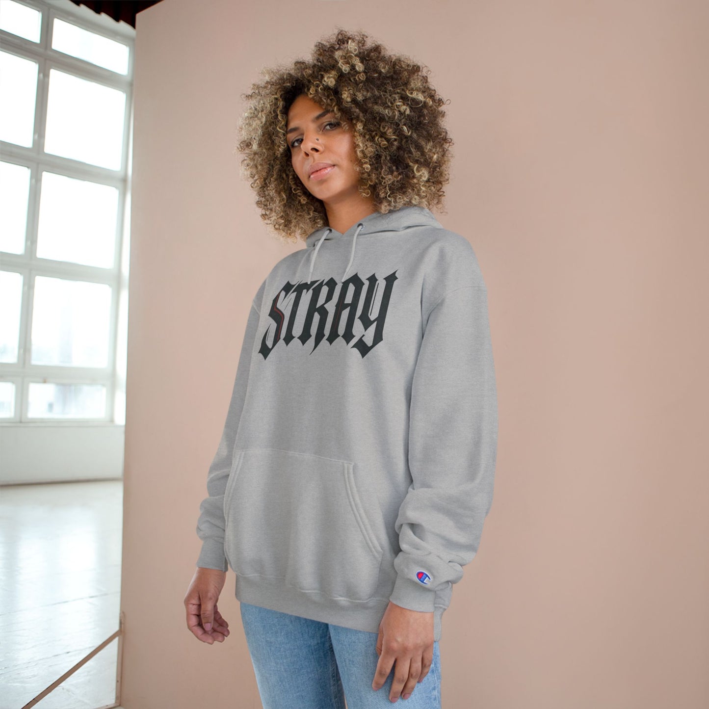Stray dawg Champion Style Hoodie